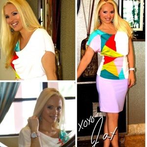 Pastel lavender stretch mini skirt